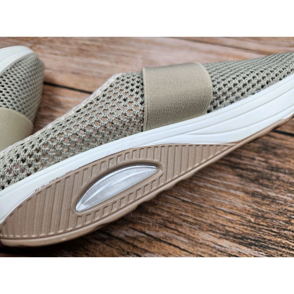 NWOB Fashion Womens 9.5-10.5 Mesh Shoes Sneaker Foam Mules Lightweight Brown - Picture 9 of 11